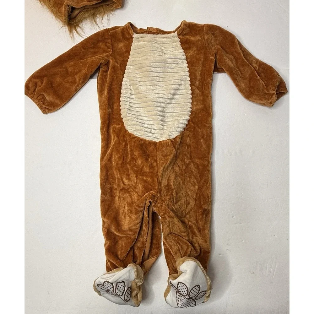 Spirit Halloween Lion Cub Halloween Costume No Bib Baby 0-6mo. Furry Fuzzy